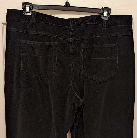 Black Corduroy Pants SZ 18 - Picture 5 of 5